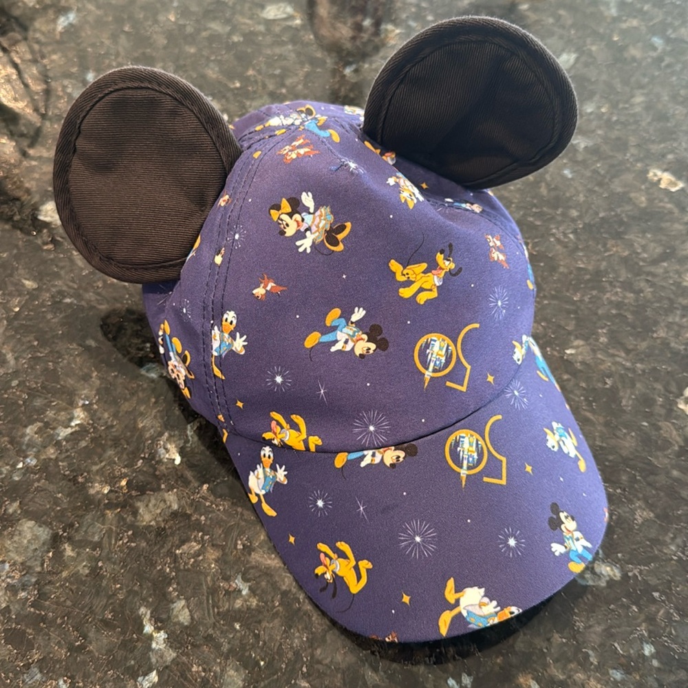 Mickey Mouse Ears 50th anniversary Baseball Cap. Adjustable 51-53 cm. Toddler.